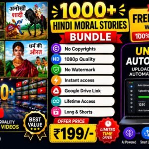 1000+ Hindi Moral Stories Video Bundle – HD 1080p | No Watermark | Lifetime Access